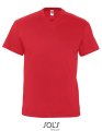Heren T-shirt Sols V-Neck Victory Rood